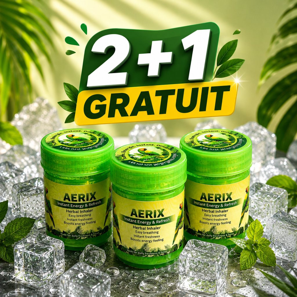 AERIX – Pachet 2+1 GRATIS | Inhaler cu Mentă & Eucalipt